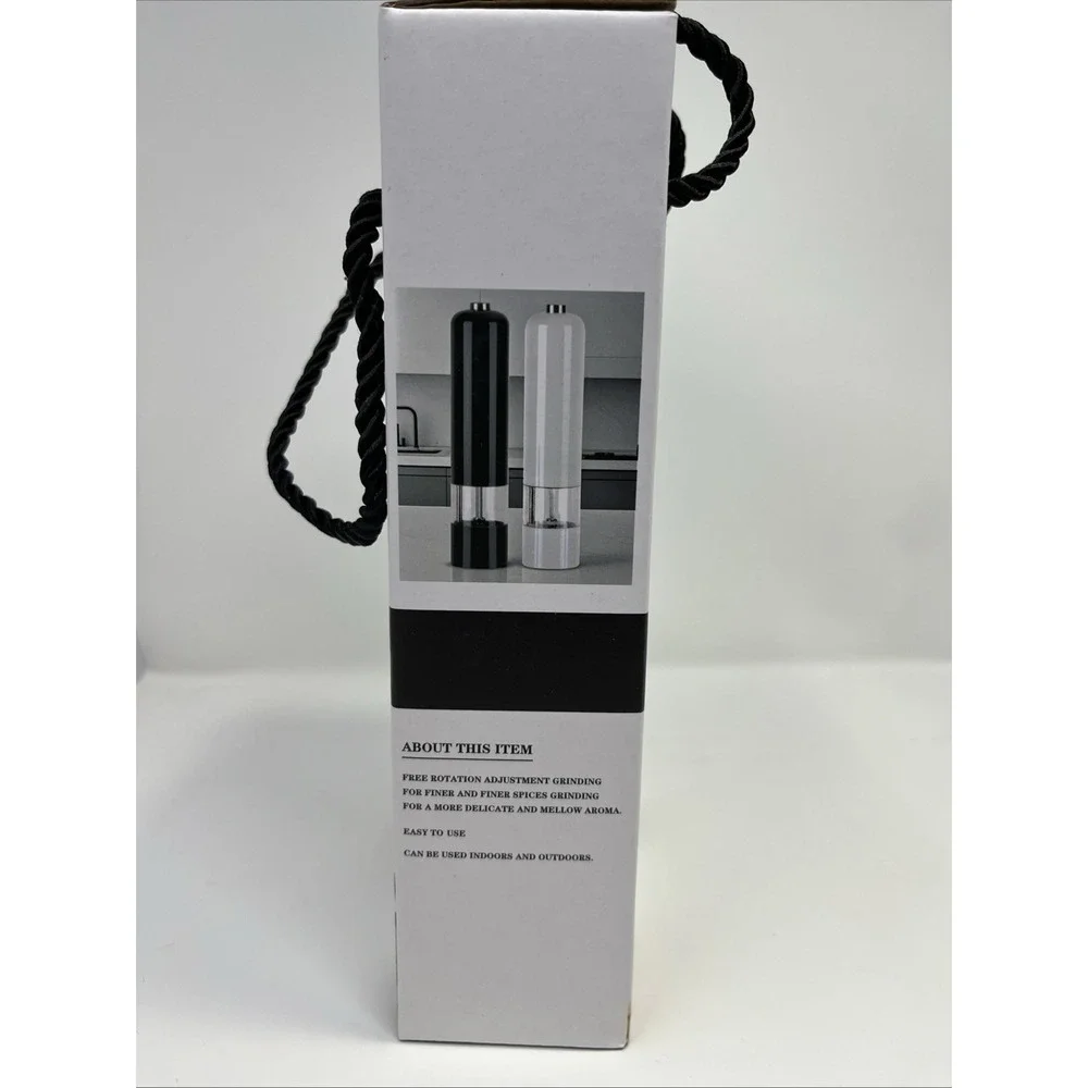 Electric Salt and Pepper Grinder Set or Spice Grinder Battery‎ Button Operated